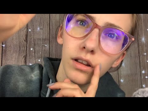 ASMR//energy plucking and face exam// personal attention+ face touching