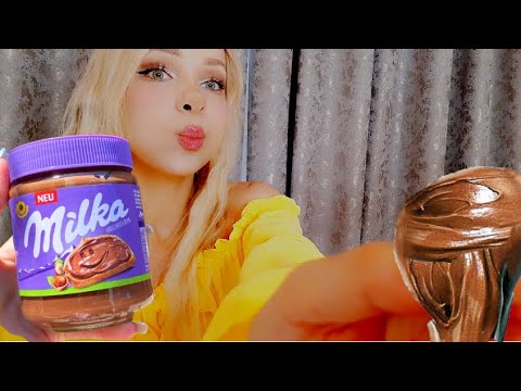 1 Minute ASMR 🤍 crazy girl forces you to eat