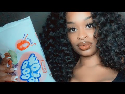 One Minute ASMR | Mouth Sounds + Gum Chewing