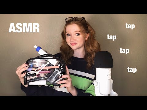 ASMR ~ What’s In My Makeup Bag ?? *lots of tapping*