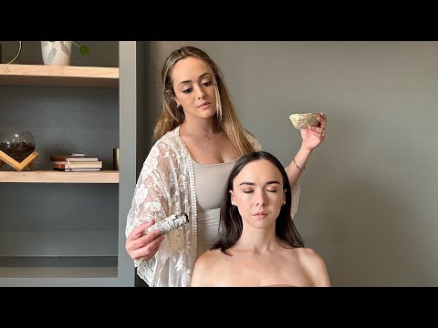 ASMR [Real Person] Reiki Energy Cleansing & Relaxing Massage @KatieASMR  Soft Spoken Roleplay
