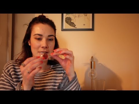 ASMR eating candy (softly spoken with mouth sounds)