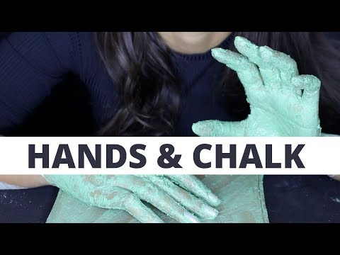 ASMR HANDS & CHALK- WONDERFUL SOUNDS  (scratching, chalk, tapping and hand sounds) (NO TALKING)