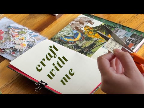 Craft With Me ASMR | Collage Making | Whispering | Background Noise