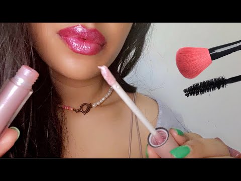 ASMR~ Fast & Aggressive Makeup Application on You (Makeup Triggers & Mouth Sounds)