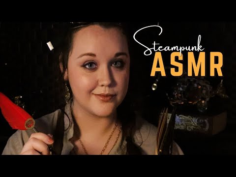 Steampunk ASMR | Toy Shop Inventor Writing Letters  (ASMR Quill Sounds, Roleplay for Sleep or Study)