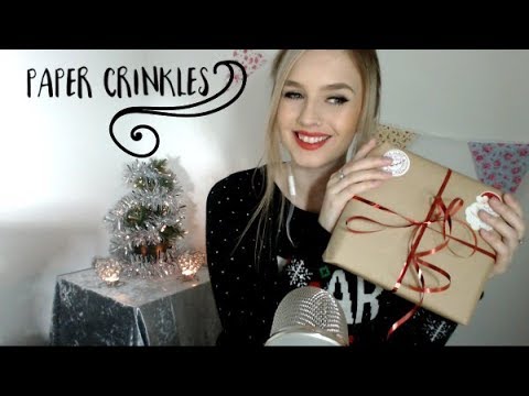 ASMR CHRISTMAS | Wrapped Christmas Present Paper Tingles - Crinkle & Tapping Sounds ✨