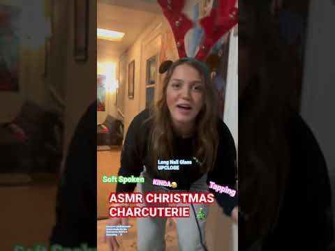 ASMR CHARCUTERIE SHOW AND TELL! 😛🥰 #asmr #asmrshorts #asmrchristmas #merrychristmas #holiday