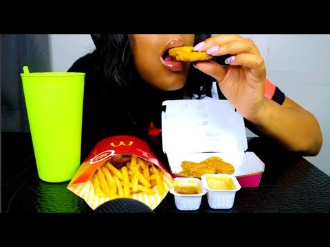 ASMR | Mcdonalds Chicken Nuggets & Fries Mukbang | Catch Up With Me ~