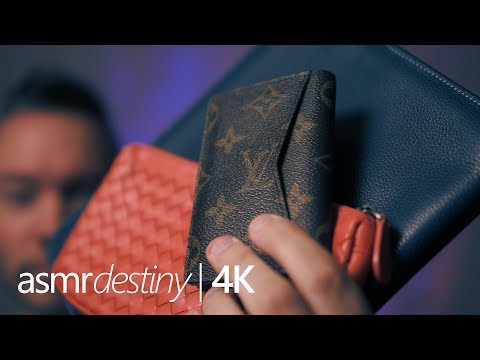 ASMR | Tapping & Scratching Leather + Sticky Fingers! (4K)