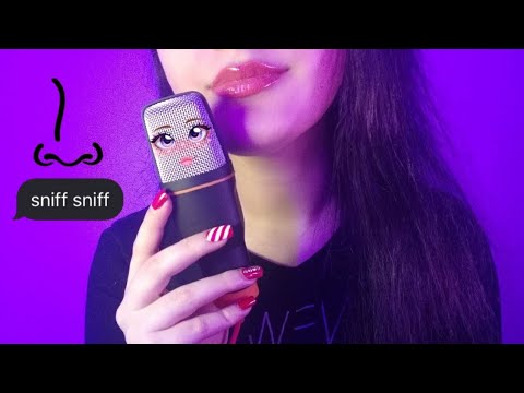 ASMR🌌 Fast sniffing microphone~~ breath sound 😌🔥
