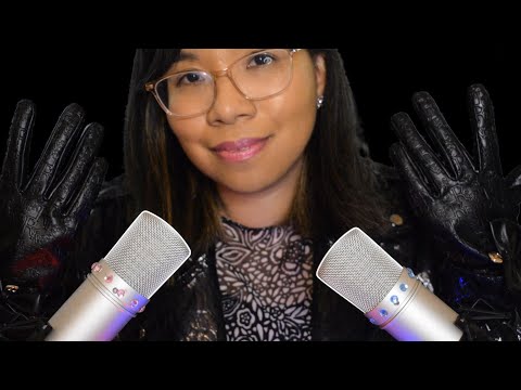 ASMR POSITIVE AFFIRMATIONS IN FRENCH & LEATHER SOUNDS 💙🇫🇷 [1 Minute] #shorts
