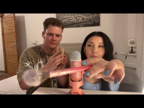 Gentle ASMR with my fiancé 🫶 Go to SLEEP and relaaaxxxx 😴 layered sounds