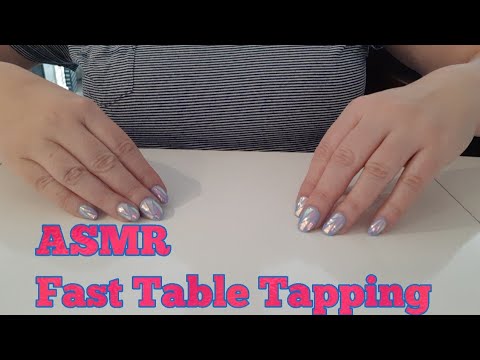 ASMR Fast Table Tapping(Whispered)