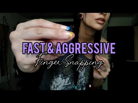 ASMR Fast Aggressive Finger Snapping & Counting 🫰