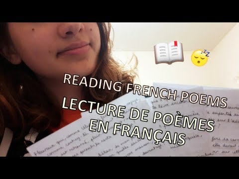 [ASMR] French ❄ Reading French Poems (Lo-Fi)