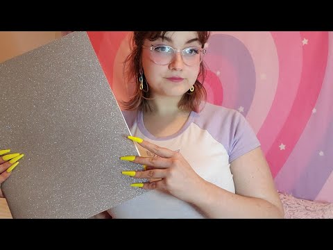 ASMR Scratching on Different Textured Materials with Fake Nails