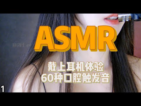 【第三期】62种口腔触发音ASMR，结尾最精彩