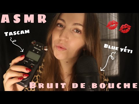 ASMR - I give you TINGLES with MOUTH SOUNDS, BLUE YÉTI or TASCAM ? 💋✨💤