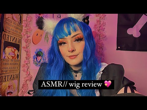 ASMR// Unzzystore wig review (talking, hair brushing, tapping)