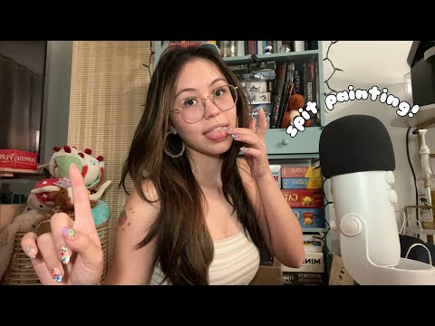 ASMR Spit Painting (Personal Attention and Wet Mouth Sounds)
