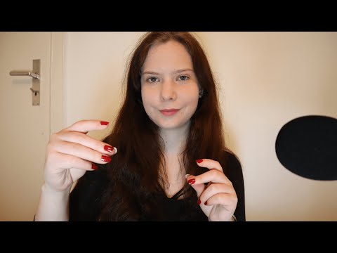 ASMR handsounds/finger snapping with red nailpolish