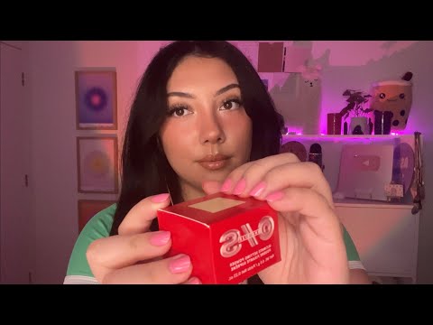 ASMR lots of tapping 💗 haul 🛍️ rare beauty, one size, sephora, apple, craft items, skincare 💅