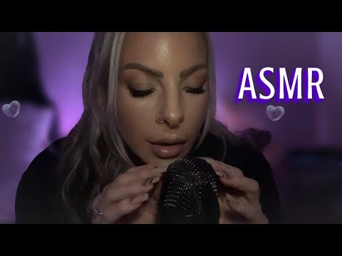 ASMR EXTREMELY Delicate Mic Scratching & ALMOST Touching The Mic With Clicky Whispering