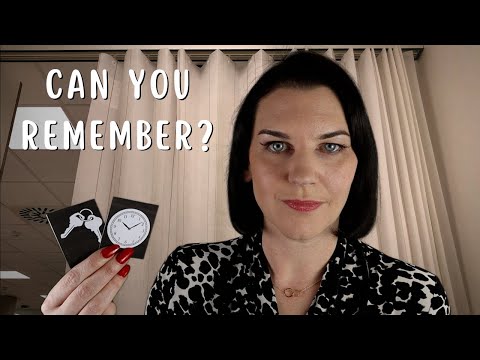 ASMR You've Lost Your Memory (questions, picture memory game, light exam, personal attention)