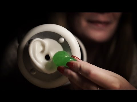 Binaural ASMR/Whisper. Ear Touching with Toy Slimes