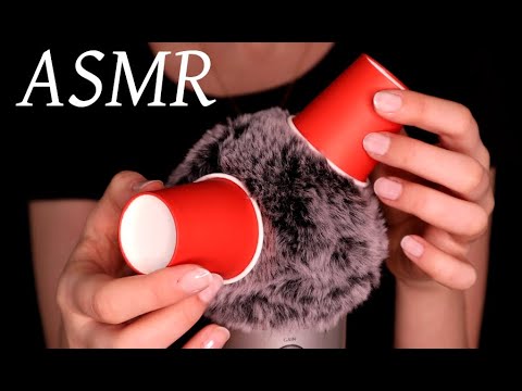 ASMR Mic Rubbing with Paper and Plastic Cups (No Talking)