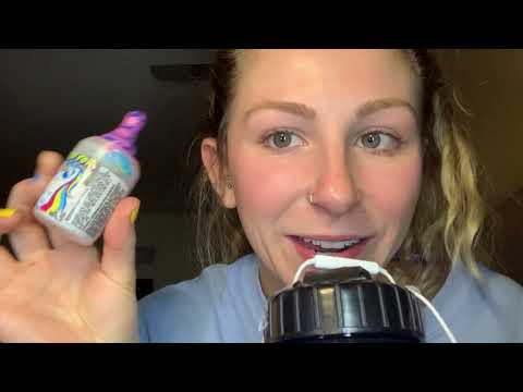 ASMR// eating a baby bottle pop w/ RETAINERS- mouth sounds