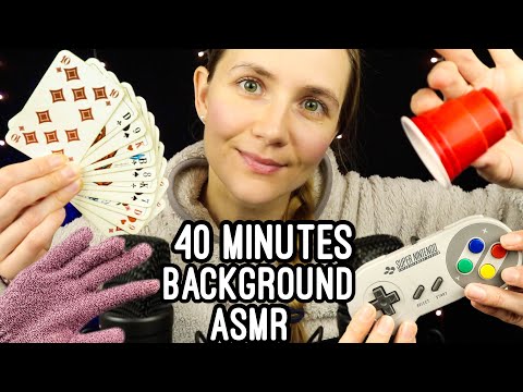40 Minutes Background ASMR for Sleep, Studying, Relaxing, Gaming, Tingles, Cleaning, Reading