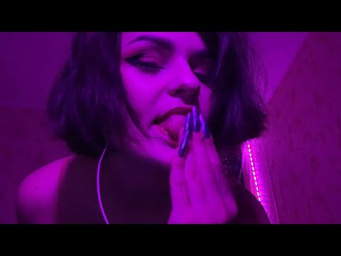 ASMR CyberBunny cleans your face 👅 Spit Painting, Lens Licking