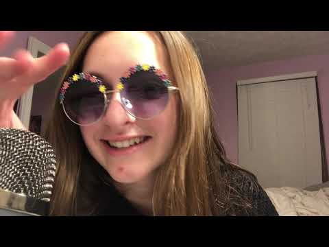 ASMR TAPPING ON GLASSES AND INAUDIBLE WHISPERING