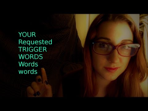 Requested TINGLY ASMR TRIGGER WORDS with some Hand Movements
