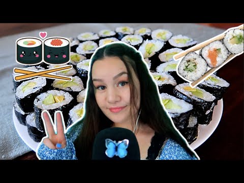 [ASMR] How I Make My SUSHI 🥢🍣 | Sushi selber machen | ASMR Marlife