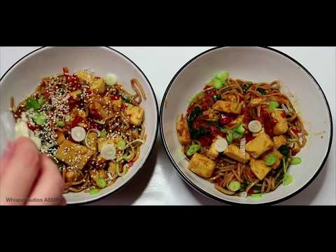 ASMR - Lo-Fi Friday - Cooking With Gousto - Tofu Chow Mein (whispered)