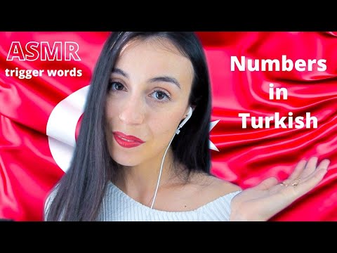 Italian try to speak Turkish 🇹🇷 the numbers - SAYILAR / Türkçe ASMR ITA