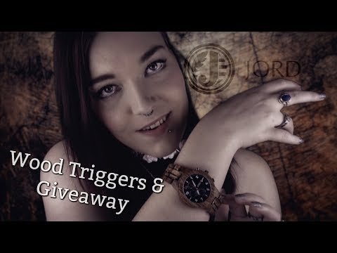 ☆★ASMR★☆ JORD Watch Giveaway & Wood Tapping/Scratching