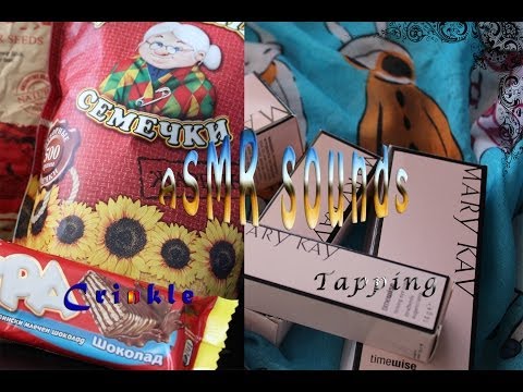 ASMR sounds (tapping,  crinkling sounds etc)