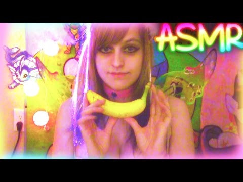 ASMR Mouth Sounds ♡ Sexy Banana ░ Quick Tingle【 Food Chewing Noises 】 Food, Fruit, Binaural ♡