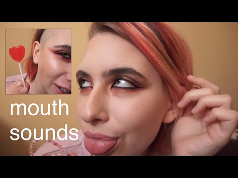 ASMR - Intense mouth sounds! Heart-shaped sucker, pencil and necklace chewing, kisses :*