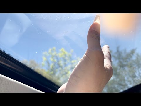 ASMR Car Tapping (inside) with Extra Long Nails 💅