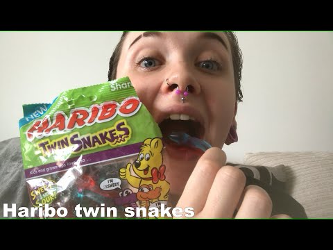 ASMR Haribo Twin Snakes [Eating Sounds]