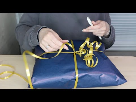 ASMR Whisper Gift For Him | Unboxing & Wrapping | Tapping, Scratching, Crinkle & Fabric Sounds