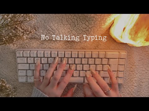 ASMR Dreamy Typing Sounds (No Talking, 1 Hour) For Sleep, Studying & Relaxation🌙