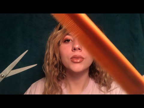 ASMR haircut and combing, personal attention roleplay ❤️