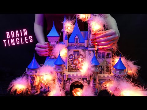 Asmr on Disney Castle | Scratching , Tapping , Tracing - Asmr No Talking for Sleep with Long Nails