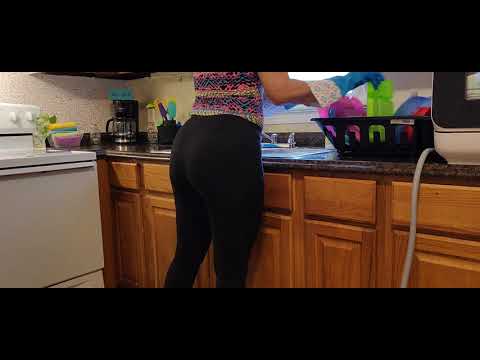 ASMR| SIMPLE KITCHEN CLEANING GETTING DONE|WASHING DISHES|